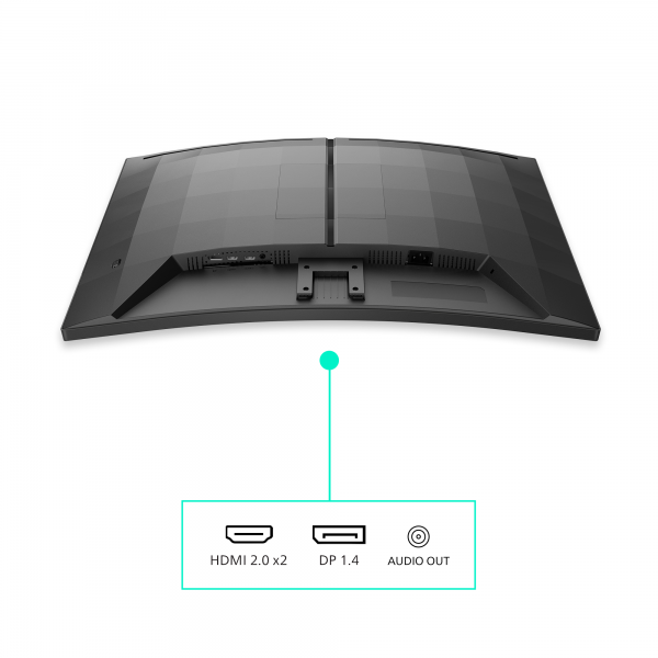 PHILIPS MONITOR GAMING CURVO 31,5 LED VA QHD 16:9 0,5 MS 300 CDM 180hz, ENVIA, DP/HDMI [32M2C3500L]