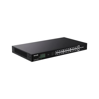 TENDA SWITCH POE UNMANAGED, 28 PORT, 24 POE [TEG1128P-24-250W]