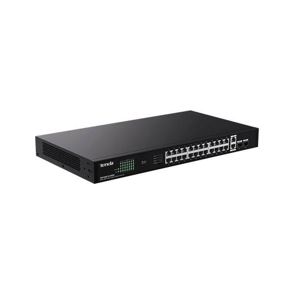 TENDA SWITCH POE UNMANAGED, 28 PORT, 24 POE [TEG1128P-24-250W]