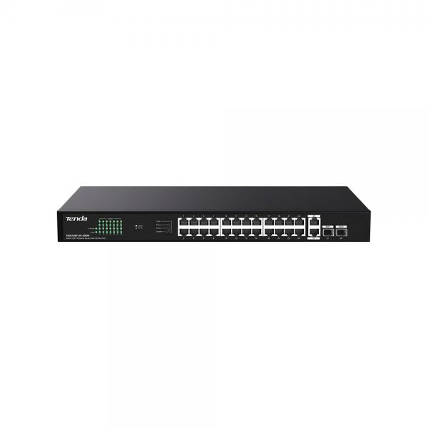 TENDA SWITCH POE UNMANAGED, 28 PORT, 24 POE [TEG1128P-24-250W]