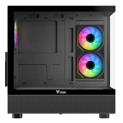 ITEK CASE SHOWBUI 42B, GAMING TOWER, ATX, 3X12CM ARGB FAN, 2XUSB3, TYPE-C, SIDE FRONT PANEL TEMP G [ITGCASB42B]