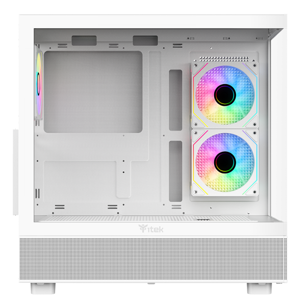 ITEK CASE SHOWBUI 42W, GAMING TOWER, ATX, 3X12CM ARGB FAN, 2XUSB3, TYPE-C, SIDE FRONT PANEL TEMP [ITGCASB42W]
