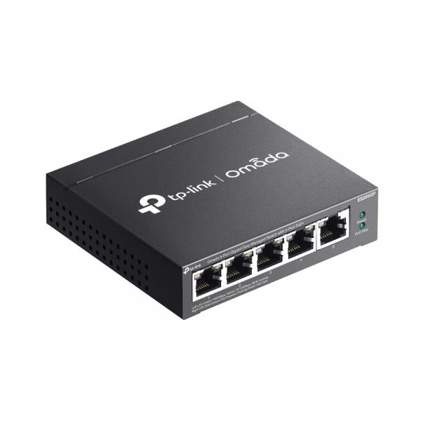 TP-Link Omada ES205GP switch di rete Gestito Gigabit Ethernet (10/100/1000) Supporto Power over Ethernet (PoE) Nero [ES205GP]