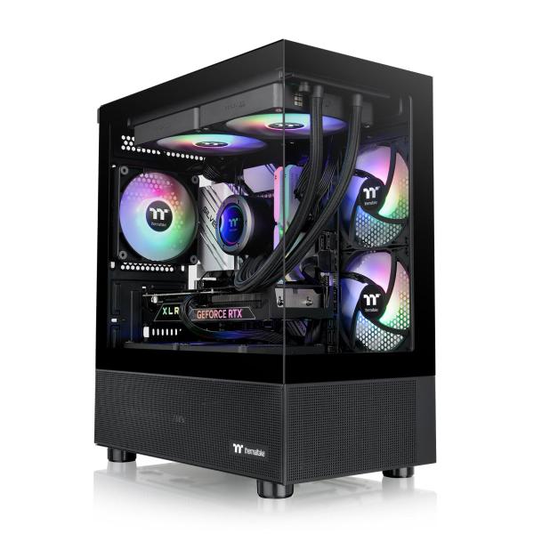 THERMALTAKE CASE MICRO VIEW 170 TF ARGB BLACK TG 3xARGB FAN [CA-1Z4-00M1WN-00]