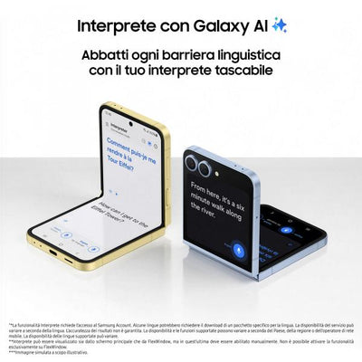 Samsung Galaxy Z Flip6 Smartphone AI, 256GB, RAM 12GB, Display 3,4" SAMOLED/6,7" Dynamic AMOLED 2X, Blue [SM-F741BLBGEUE] - ITPartners
