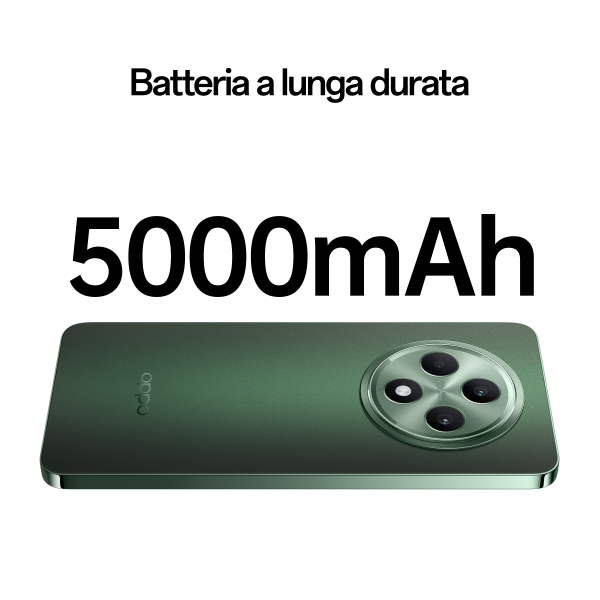 OPPO Reno12 F 5G AI Smartphone, Tripla fotocamera 50+8+2MP, Selfie 32MP, Display 6.67 120HZ AMOLED FHD+, 5000mAh, RAM 8GB(Esp4GB/6GB/8GB)+ROM 256GB, [Versione Italia], Olive Green [0116100287] - ITPartners