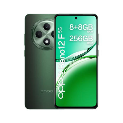 OPPO Reno12 F 5G AI Smartphone, Tripla fotocamera 50+8+2MP, Selfie 32MP, Display 6.67 120HZ AMOLED FHD+, 5000mAh, RAM 8GB(Esp4GB/6GB/8GB)+ROM 256GB, [Versione Italia], Olive Green [0116100287] - ITPartners