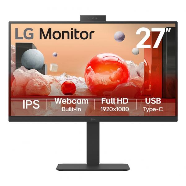 LG MONITOR 27 LED IPS 100Hz 16:9 FHD 5ms 250 CDM, WEBCAM, PIVOT, USB-C DOCK, DP/HDMI, MULTIMEDIALE [27BA850]