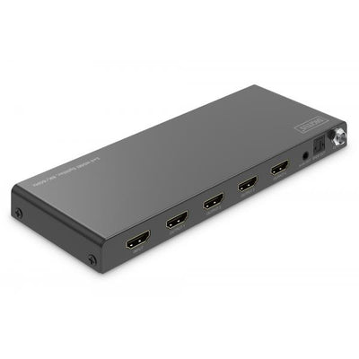 Digitus 1x4 HDMI Splitter - 8K - 60Hz (4:4:4) - Toslink - Stereo - EDID Control - Black [DS-55340]