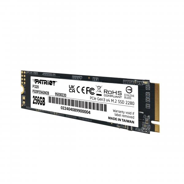 PATRIOT SSD P320 256GB M.2280 PCI-E R/W 2200/1200MB/S [P320P256GM28]