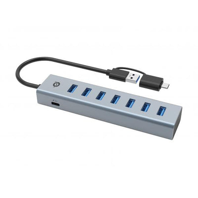 Conceptronic 7-Port USB 3.0 Hub with Power Adapter - 5Gbps - USB-A x 7 [HUBBIES21GP]