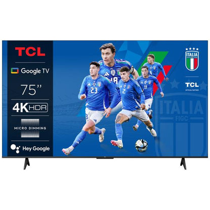 TCL SMART E GOOGLE TV 75" 4K UHD DARK SILVER [75P61B]