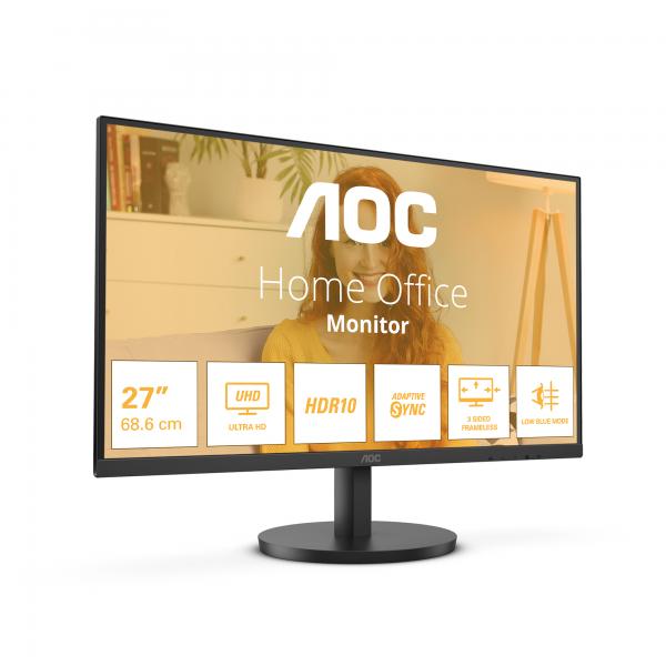 AOC MONITOR 27 4K ULTRA HD IPS 16:9 4MS 300 CDM, DP/2HDMI [U27B3M]