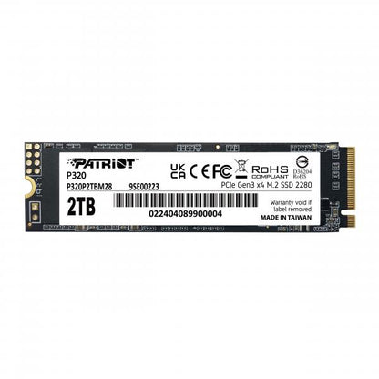 PATRIOT SSD P320 2TB M.2280 PCI-E R/W 3000/2200MB/S [P320P2TBM28]