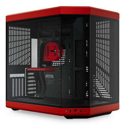 HYTE CASE MID TOWER DC Y70 BLK/RD 4xSLOTS GPU 3*TG CS-HYTE-Y70-BR [CS-HYTE-Y70-BR]