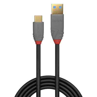 LINDY No. 36919 - Cavo USB 3.2 tipo A a C Anthra Line, 10Gbps, 3m [LIN-36919]
