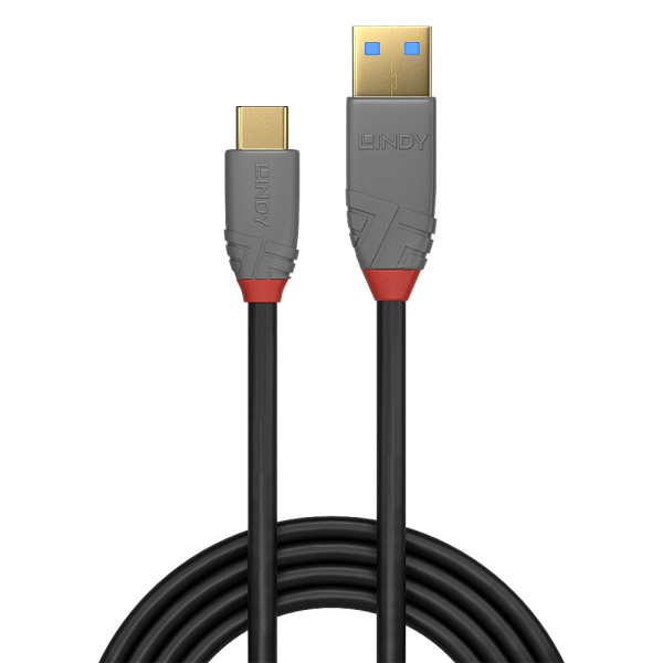 LINDY No. 36919 - Cavo USB 3.2 tipo A a C Anthra Line, 10Gbps, 3m [LIN-36919]