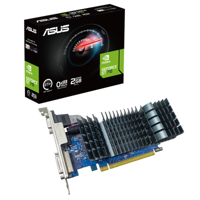 ASUS VGA GEFORCE GT 710, GT710-SL-2GD5-BRK-EVO, 2GB GDDR5, VGA/DVI/HDMI, 90YV0ALA-M0NA00 [GT710-SL-2GD5-BRK-EV]