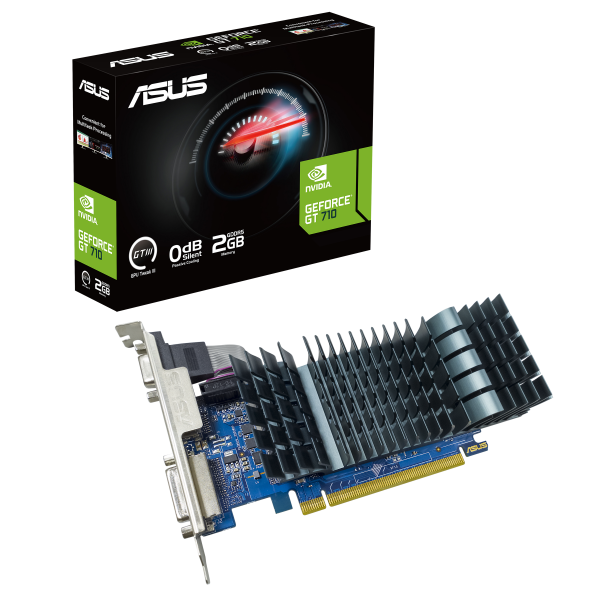 ASUS GT710-SL-2GD5-BRK-EVO NVIDIA GeForce GT 710 2 GB GDDR5 [90YV0ALA-M0NA00]