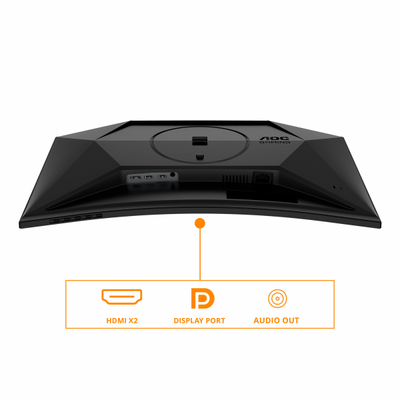 AOC MONITOR GAMING 27 LED VA QHD 1MS 300 CDM 180Hz, REG ALTEZZA, DP/HDMI [CQ27G4X]
