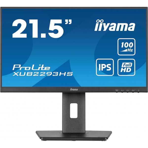 iiyama ProLite XUB2293HS-B6 Monitor PC 54,6 cm (21.5") 1920 x 1080 Pixel Full HD LED Nero [XUB2293HS-B6]