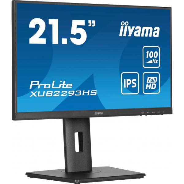 iiyama ProLite XUB2293HS-B6 Monitor PC 54,6 cm (21.5") 1920 x 1080 Pixel Full HD LED Nero [XUB2293HS-B6]