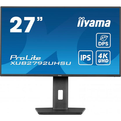 iiyama ProLite XUB2792UHSU-B6 Monitor PC 68,6 cm (27") 3840 x 2160 Pixel 4K Ultra HD LED Nero [XUB2792UHSU-B6]