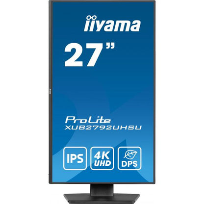 iiyama ProLite XUB2792UHSU-B6 Monitor PC 68,6 cm (27") 3840 x 2160 Pixel 4K Ultra HD LED Nero [XUB2792UHSU-B6]
