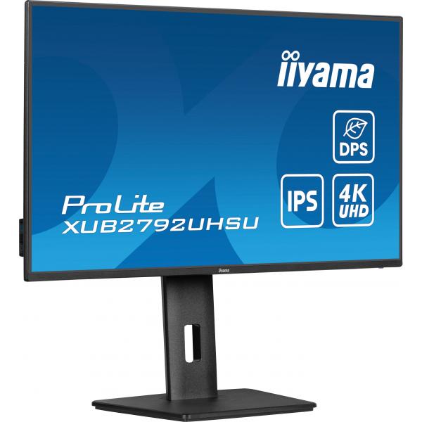 iiyama ProLite XUB2792UHSU-B6 Monitor PC 68,6 cm (27") 3840 x 2160 Pixel 4K Ultra HD LED Nero [XUB2792UHSU-B6]