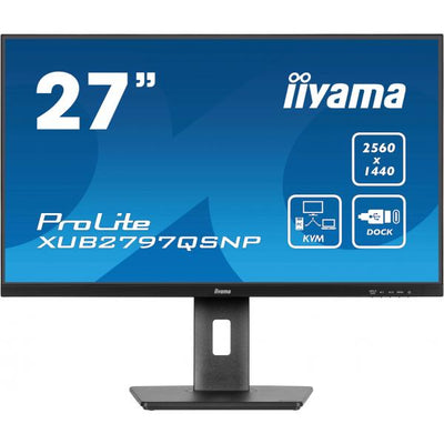 iiyama ProLite XUB2797QSNP-B1 Monitor PC 68,6 cm (27") 2560 x 1440 Pixel Wide Quad HD LED Nero [XUB2797QSNP-B1]