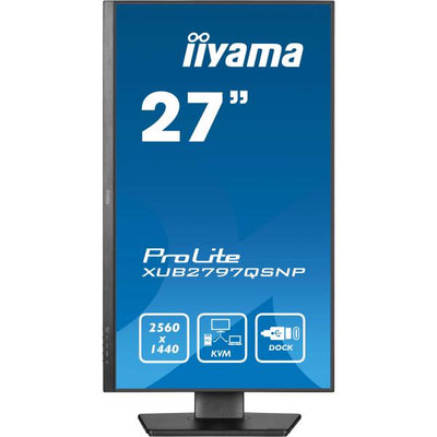 iiyama ProLite XUB2797QSNP-B1 Monitor PC 68,6 cm (27") 2560 x 1440 Pixel Wide Quad HD LED Nero [XUB2797QSNP-B1]