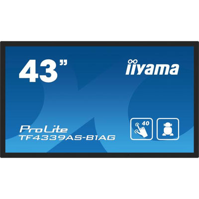 Iiyama ProLite 43 inch Touch - 4K Ultra HD IPS LED All-in-One PCAP Interactive Display - 3840x2160 [TF4339AS-B1AG]