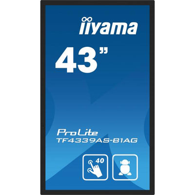 Iiyama ProLite 43 inch Touch - 4K Ultra HD IPS LED All-in-One PCAP Interactive Display - 3840x2160 [TF4339AS-B1AG]
