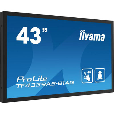 Iiyama ProLite 43 inch Touch - 4K Ultra HD IPS LED All-in-One PCAP Interactive Display - 3840x2160 [TF4339AS-B1AG]
