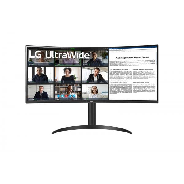 LG MONITOR CURVO 34" LED VA 100Hz 21:9 3440 x 1440 5ms 300 CDM, , REG ALTEZZA, USB-C DOCK, DP/HDMI [34BR55QC]