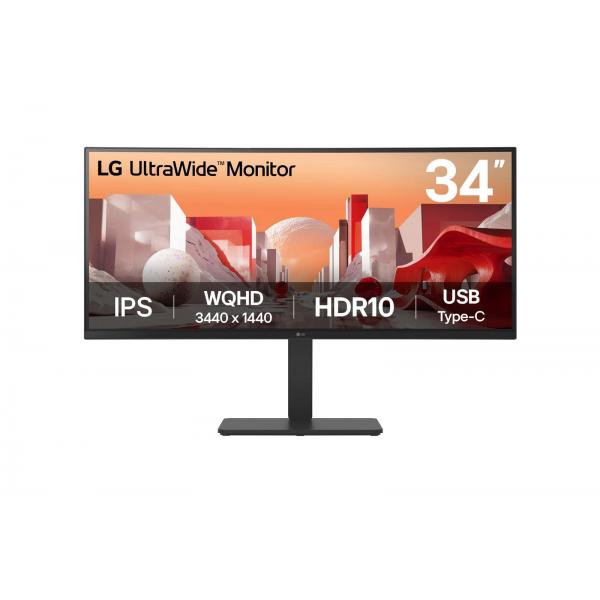 LG MONITOR 34 LED IPS 21:9 WQHD 5MS 300 CDM, REG ALT, DOP/HDMI, MULTIMEDIALE [34BA75QE-B]