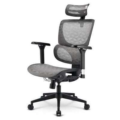 SHARKOON SEDIA OFFICE FABRIC SEAT BASE 4D ARMREST 5 HEIGHTS ADJUSTABLE MAX WEIGHT CAPACITY 150KG [OFFICEPALC40M]