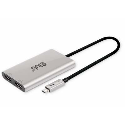 CLUB3D ADATTATORE THUNDERBOLT 3 A DUAL DISPLAYPORT 4K60HZ [CSV-1586]