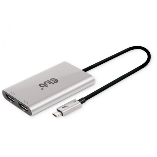 CLUB3D ADATTATORE THUNDERBOLT 3 A DUAL DISPLAYPORT 4K60HZ [CSV-1586]