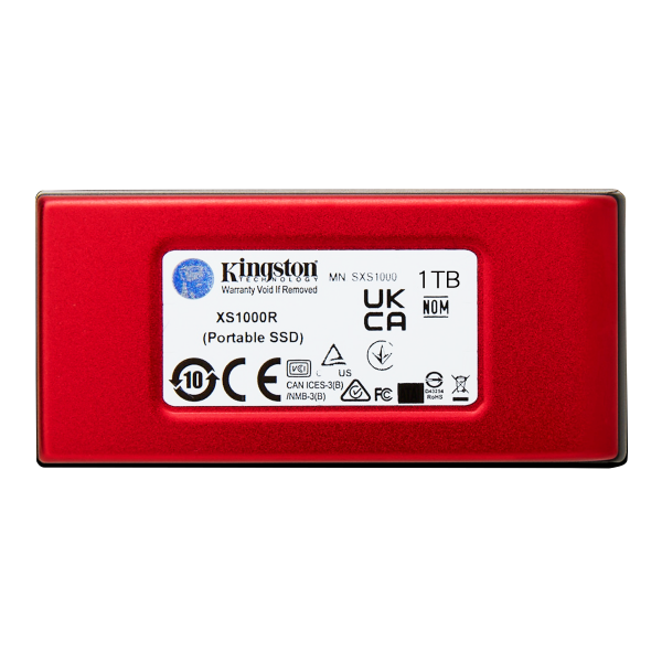 Kingston Technology 1TB SSD esterno XS1000 USB 3.2 Gen 2, Rosso [SXS1000R/1000G]