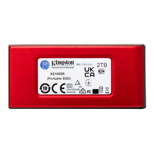 Kingston Technology 2TB SSD esterno XS1000 USB 3.2 Gen 2, Rosso [SXS1000R/2000G]