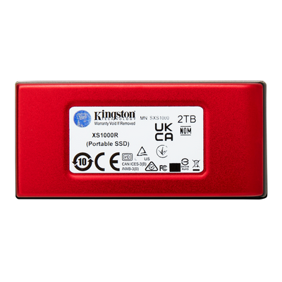 Kingston Technology 2TB SSD esterno XS1000 USB 3.2 Gen 2, Rosso [SXS1000R/2000G]