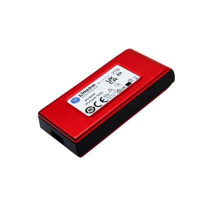 Kingston Technology 2TB SSD esterno XS1000 USB 3.2 Gen 2, Rosso [SXS1000R/2000G]