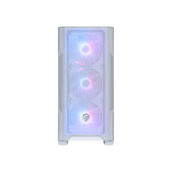 MSI MAG FORGE M100R 2xUSB 2.0 1xUSB 3.2 ARGB FAN ATX WHITE [MAG FORGE M100RWH]