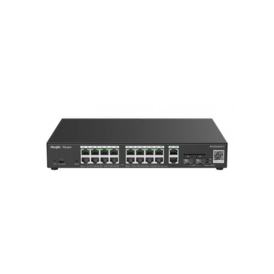 REYEE SMART SWITCH POE GIGABIT 20 P. 16 P. POE/POE+, 2 P. UPLINK GIGABIT RJ45/SFP, POWER BUDGET 250W [RG-ES220GS-P]