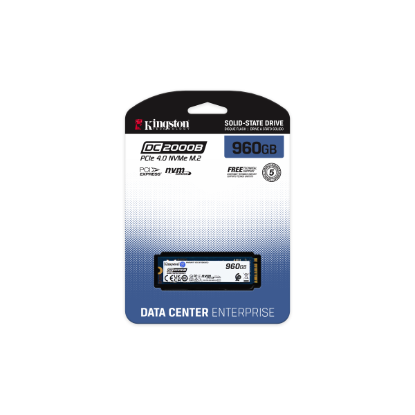 Kingston Technology 960G DC2000B PCIe 4.0 M.2 2280 Enterprise SSD [SEDC2000BM8/960G]