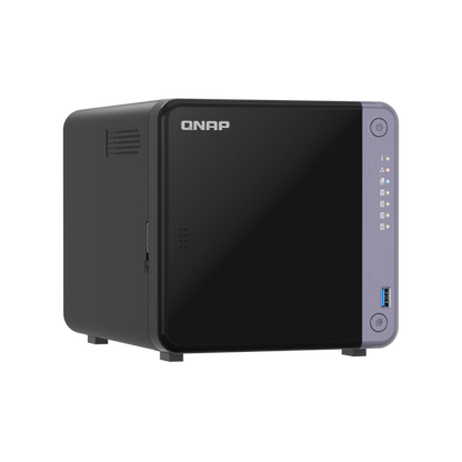 QNAP NAS - 4-bay 3.5" desktop NAS, AL524 4C 2.0GHz, 4GB DDR4 RAM (max 16GB), 1 x 10GbE SFP+, 2 x 2.5GbE, 1 x PCIe Gen3, 2 x USB 3.2 Gen1 [TS-432X-4G]