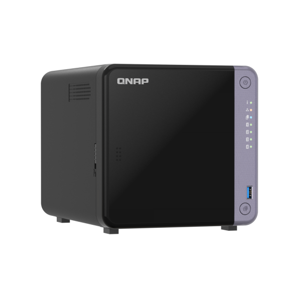 QNAP NAS - 4-bay 3.5" desktop NAS, AL524 4C 2.0GHz, 4GB DDR4 RAM (max 16GB), 1 x 10GbE SFP+, 2 x 2.5GbE, 1 x PCIe Gen3, 2 x USB 3.2 Gen1 [TS-432X-4G]