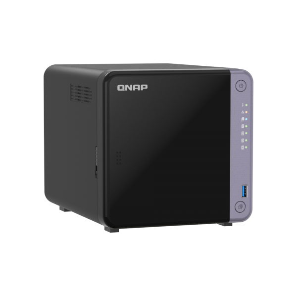 QNAP NAS - 4-bay 3.5" desktop NAS, AL524 4C 2.0GHz, 4GB DDR4 RAM (max 16GB), 1 x 10GbE SFP+, 2 x 2.5GbE, 1 x PCIe Gen3, 2 x USB 3.2 Gen1 [TS-432X-4G]
