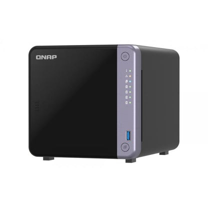 QNAP NAS - 4-bay 3.5" desktop NAS, AL524 4C 2.0GHz, 4GB DDR4 RAM (max 16GB), 1 x 10GbE SFP+, 2 x 2.5GbE, 1 x PCIe Gen3, 2 x USB 3.2 Gen1 [TS-432X-4G]